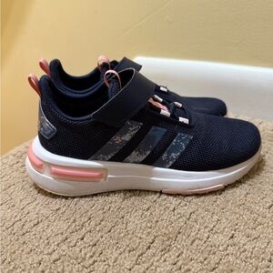 Adidas Blue and Pink Sneakers with Slip-On Design